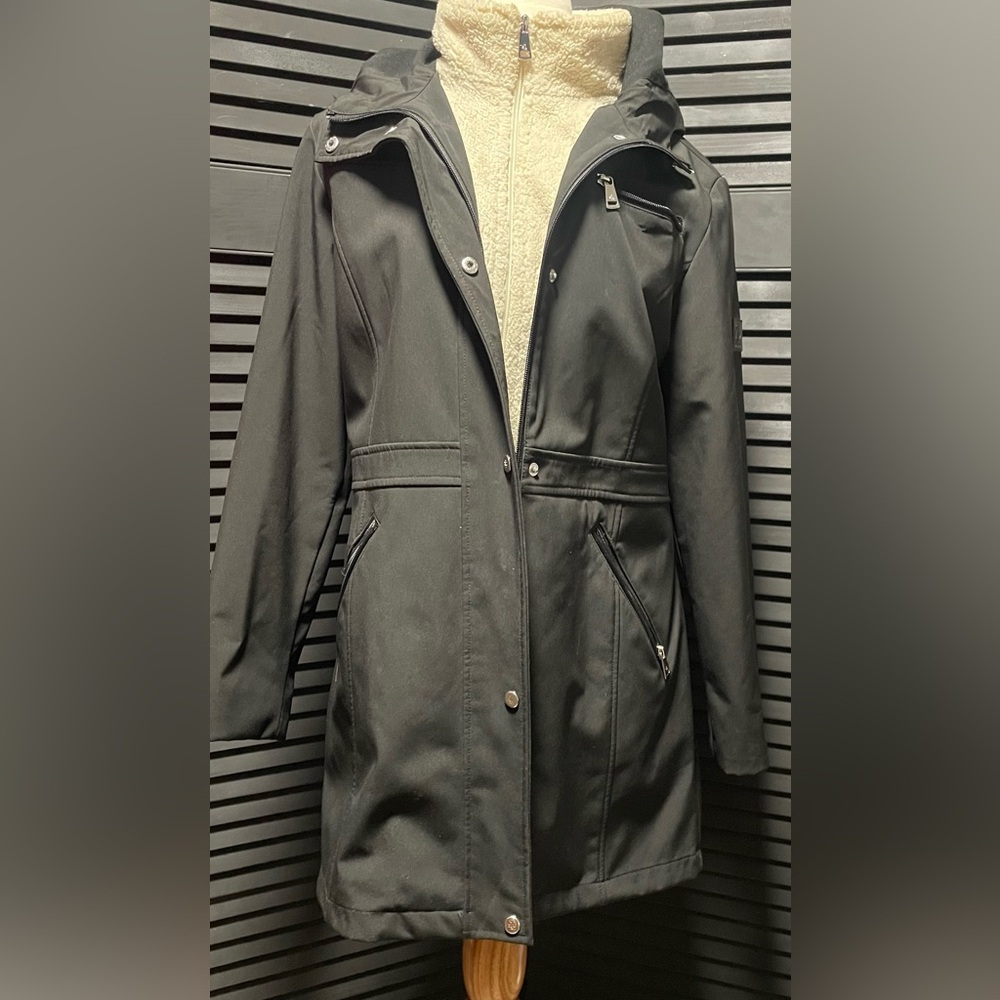 Ralph‎ Lauren Black Trench Coat - Picture 3 of 10